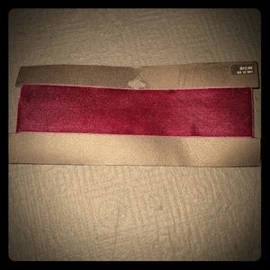 Dark Maroon Velour Choker